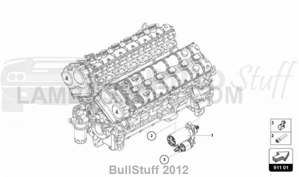 2015 Lamborghini AVENTADOR SV LP750-4 COUPE ENGLAND STARTER (911.01.00)